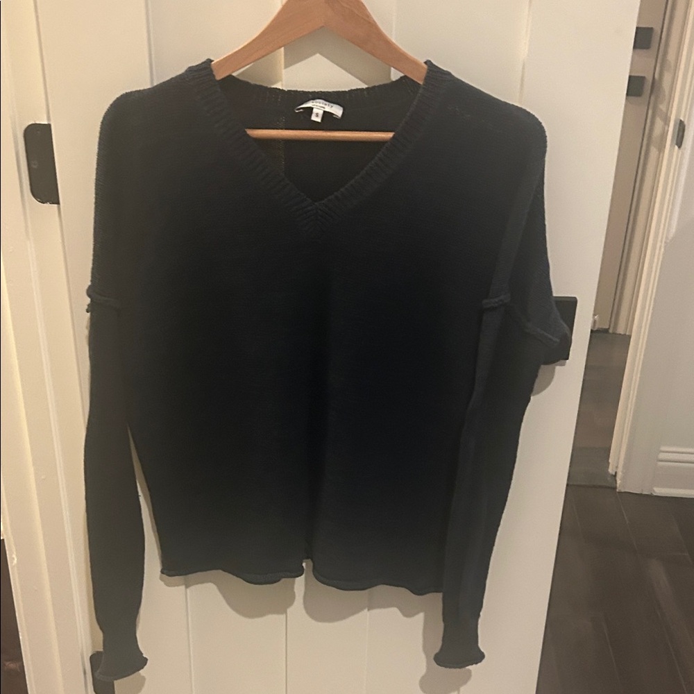 Society Navy V-Neck Sweater